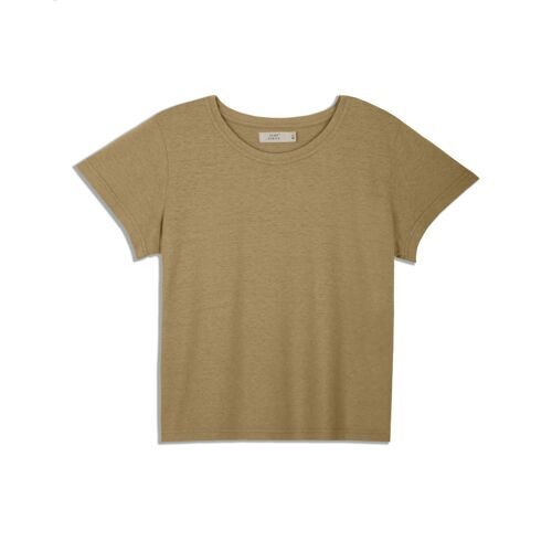 Футболка укороченная из конопли и хлопка