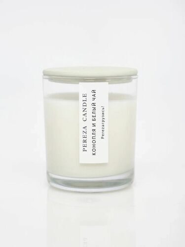 Свеча Pereza Candle Конопля и белый чай, 180 мл