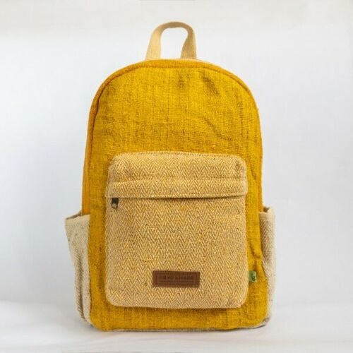 Рюкзак из конопли Тамель, желтый зигзаг